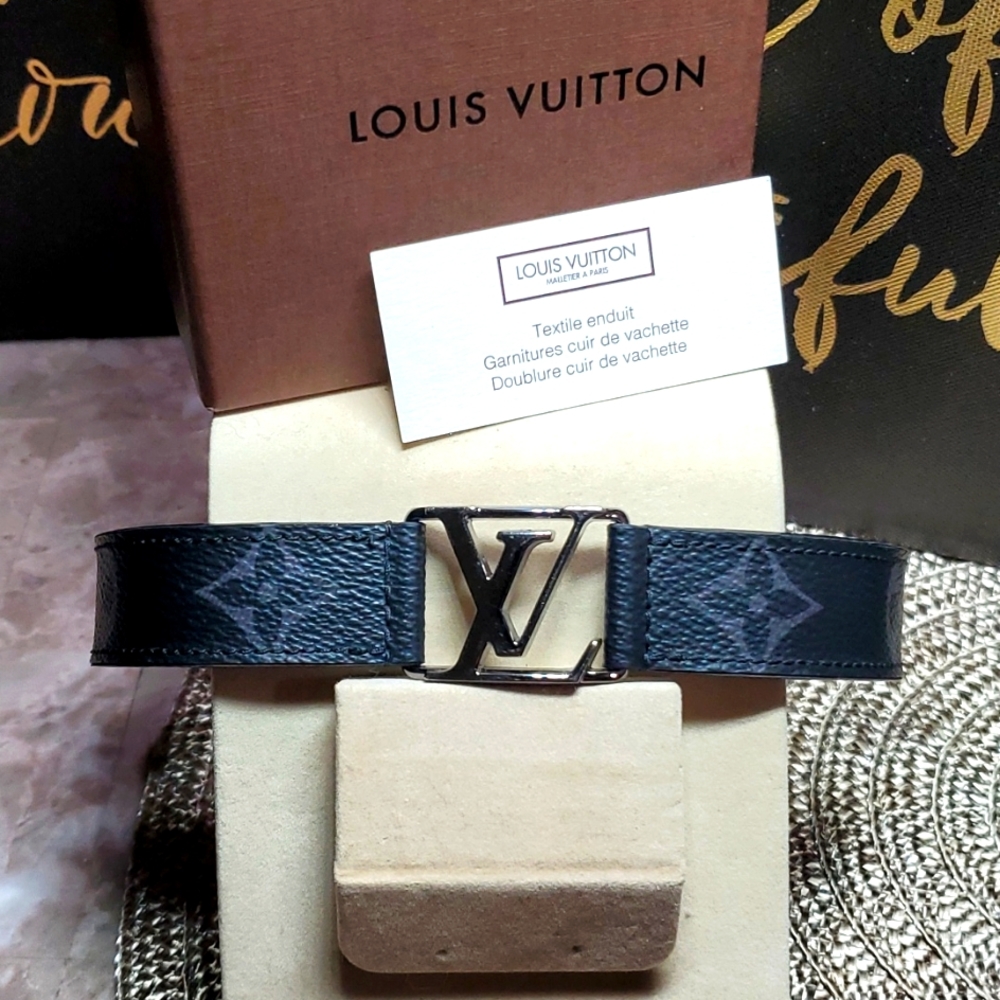 💯Authentic Louis Vuitton Monogram men’s bracelet